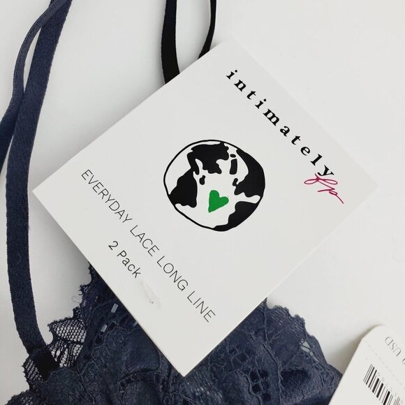 Free People Black Everyday Lace Longline Bralette Stretch Bra Small (A-7) - Picture 5 of 8